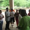 Duane Rankin goes over video instructions with students at the 2013 B4 youth program.
